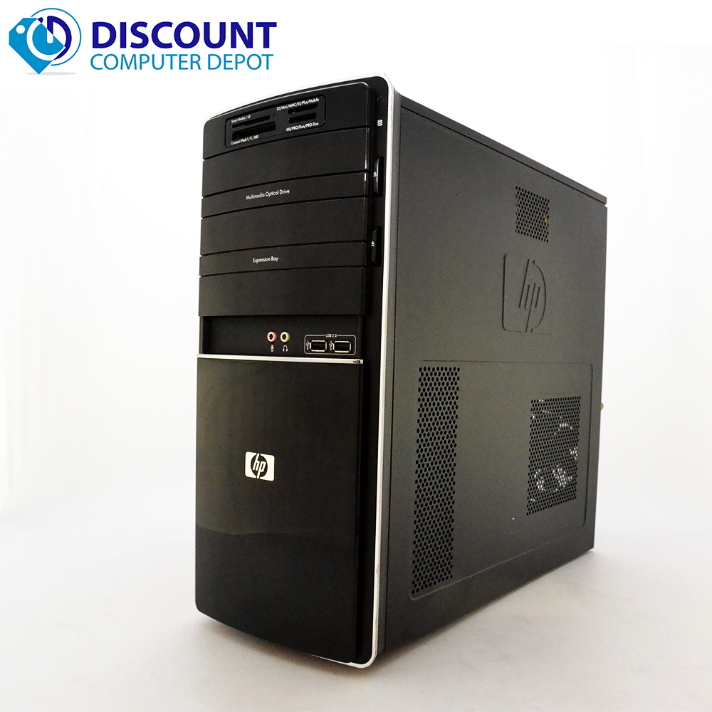 HP P6631P Desktop Tower Windows 10 Home Computer PC AMD Athlon II X4